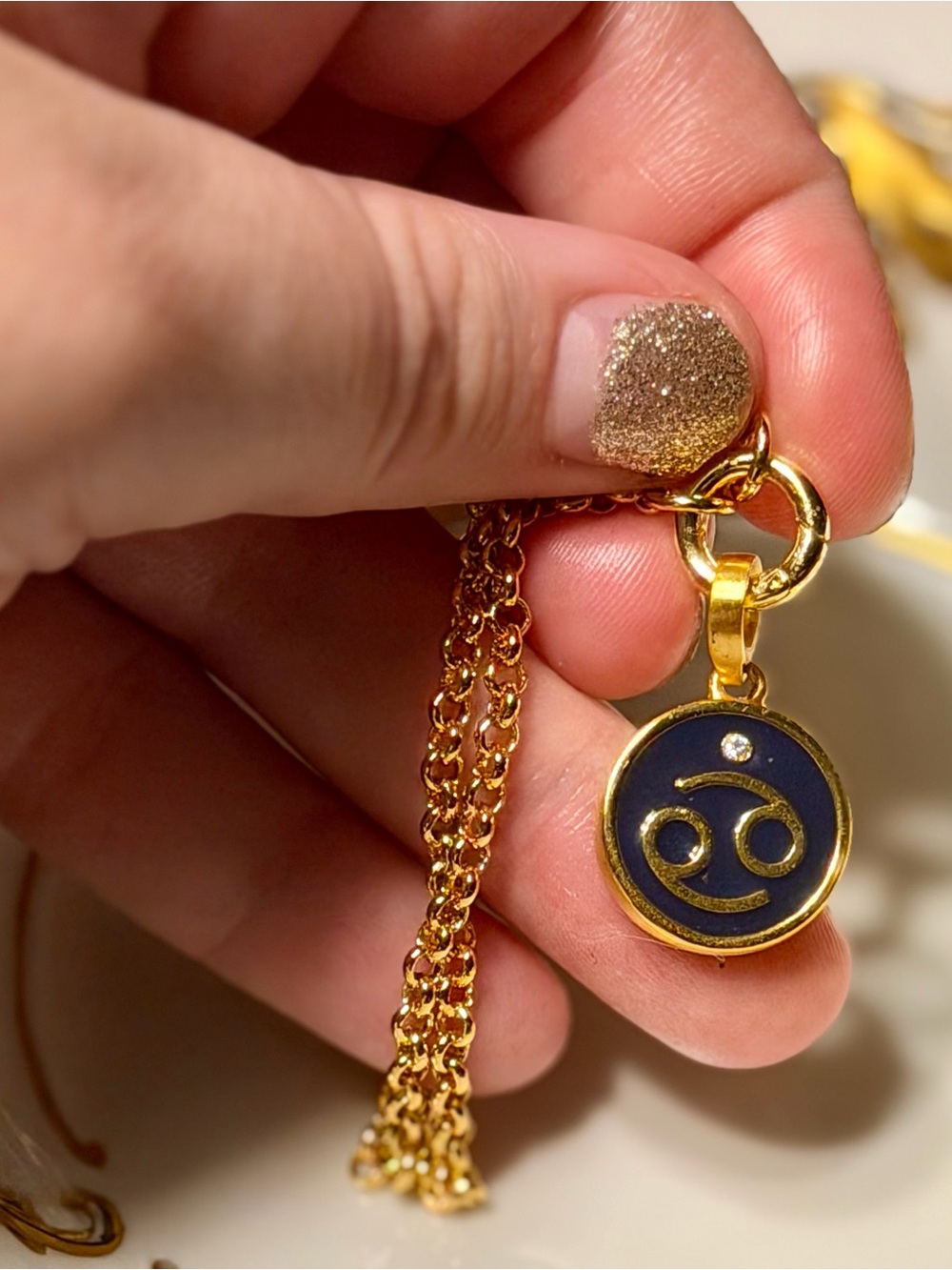 ✨♋️ Limited Edition!Dean Davidson Gold Plated June-July Zodiac Necklace